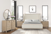 Bed Frame in Natural Oak  "Candra" Queen or Eastern King