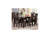 5pc Dining Set W/ Extension in Dark Brown "Haddigan"