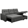 2pc Reversible Convertible Sectional in Grey