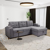 2pc Convertible Sectional in Grey