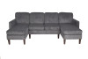 3pc Double Chaise Sectional in Corduroy  (2 Color Options)