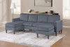 3pc Double Chaise Sectional in Corduroy  (2 Color Options)