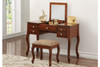 Vanity With Stool & Flip Up Mirror (4 Colors)