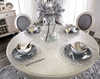 5pc Contemporary Round Dining Set "Kathryn" Antique White