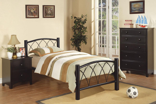 Twin Metal Bed Frame in Black II