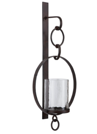 Casual Dark Bronze Wall Sconce "Ogaleesha"