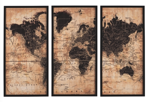 Casual Canvas Wall Art Set of 3 "Polyanna" Casual Canvas Wall Art Set of 3 "Polyanna"