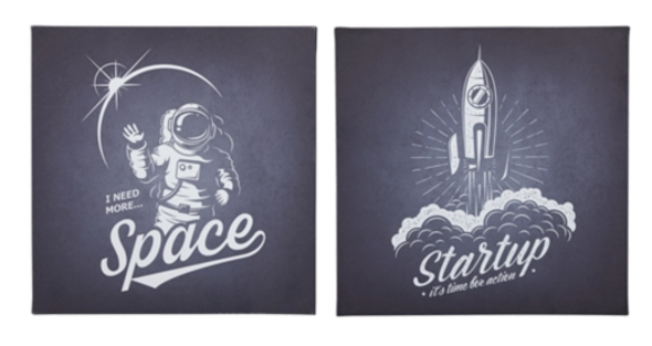 Casual Canvas Wall Art Set of 2 "Draco" Casual Canvas Wall Art Set of 2 "Draco"