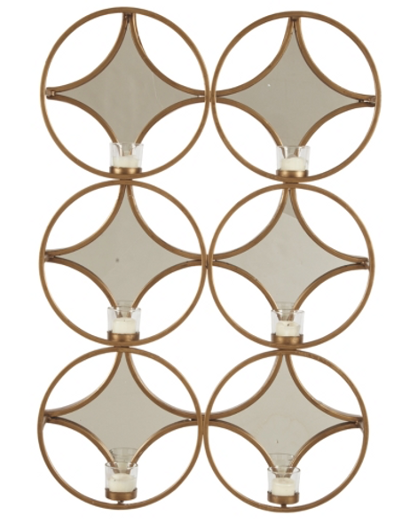 Contemporary Wall Sconce in Gold Finish "Emilia" Contemporary Wall Sconce in Gold Finish "Emilia"