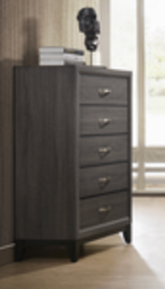 Contemporary Chest in Grey Finish