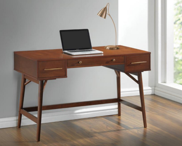 Transitional Writing Desk in White