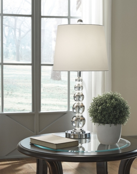 Crystal and Chrome Table Lamp  "Joaquin"