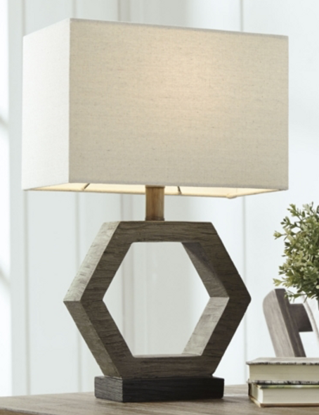 Geometric Poly Table Lamp "Marilu"