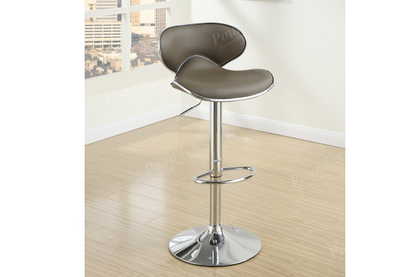 Espresso Oval Shaped Bar Stool