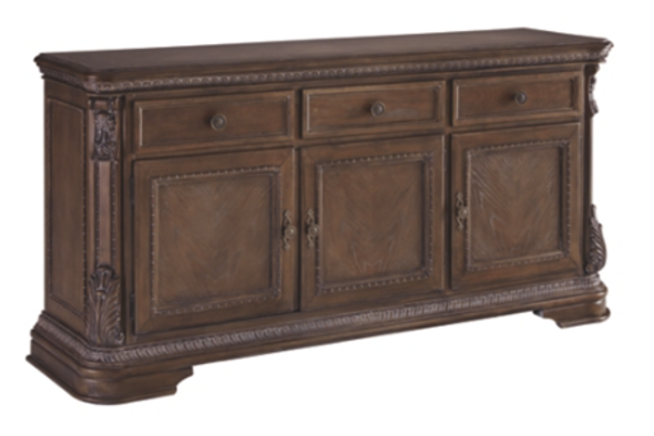 Traditional Dining Room Buffet  in Dark Oak "Charmond" Traditional Dining Room Buffet  in Dark Oak "Charmond"