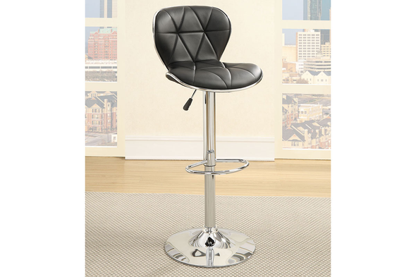 Black / Chrome Bar Stool