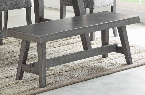 Contemporary Dining Bench in Grey