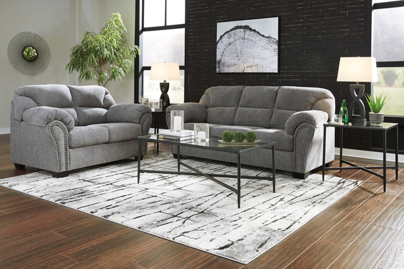 Sofa & Loveseat in Pewter "Allmaxx"