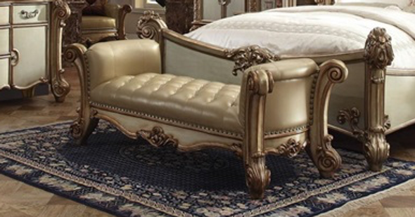 Victorian Bedroom Chest in Bone & Patina Gold "Vendome" Victorian Bedroom Chest in Bone & Patina Gold "Vendome"