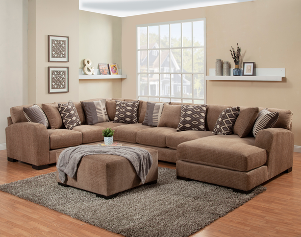 4pc Sectional in Gull "Wesley"