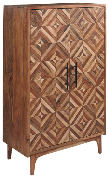 Accent Cabinet In Two-tone Brown "Gabinwell"