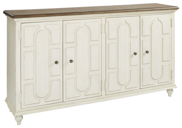 Accent Cabinet In Antique White "Roranville" Accent Cabinet In Antique White "Roranville"