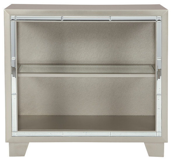 Accent Cabinet In Metallic Gray "Chaseton"