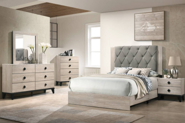 Bed Frame in Cream (Select Size)