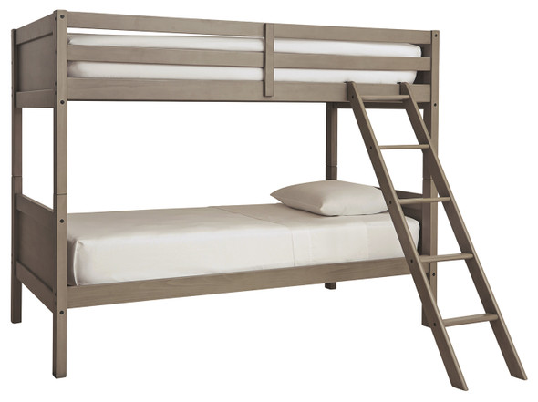Twin/Twin Bunk Bed in Light Grey "Lettner"