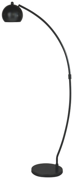 Metal Floor Lamp in Black "Marinel"