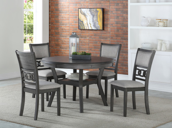 5pc Dining Set in Grey "Gia"