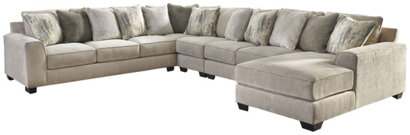5pc Sectional in Pewter "Ardsley"