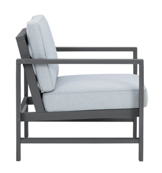 Lounge Chairs in Grey "Fynnegan" (Set of 2)