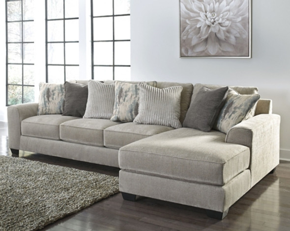 2pc Sectional in Pewter "Ardsley"