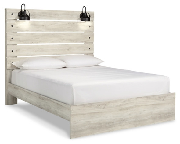 Queen Bed Frame in Whitewash "Cambeck"