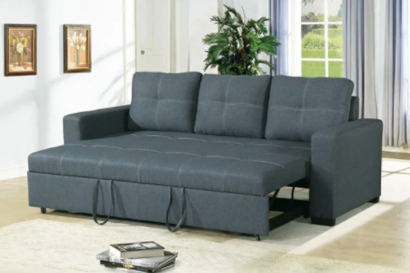 Convertible Sofa in Blue Grey (Pull Out Bed)