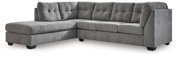 2pc Sectional in Grey "Marleton" (2 Colors)