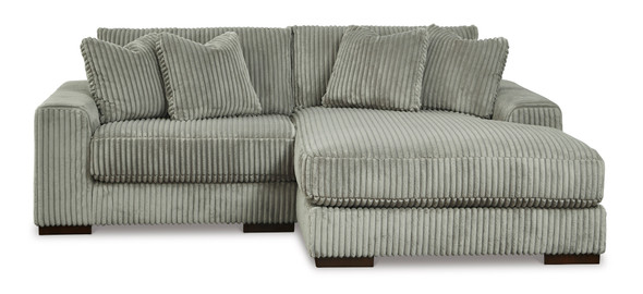 2pc Sectional in Fog "Lindyn" (2 Colors)