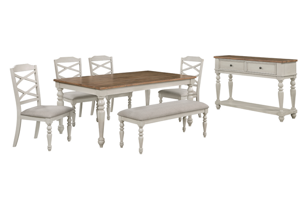 5pc Dining Set in Grey "Jennifer"