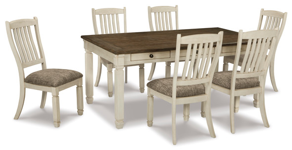 7pc Dining Set in Antique White "Bolanburg"