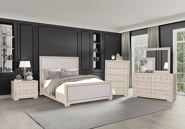 Modern Classic Bed Frame in Weathered Tawny "HATTON CROSS"