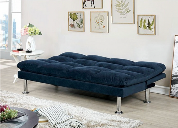 Adjustable Futon in Navy Adjustable Futon in Navy