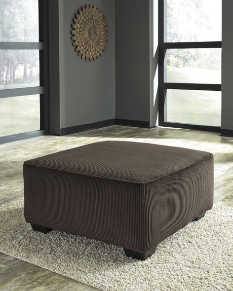 Oversized Accent Ottoman in Chocolate "Jinllingsly"