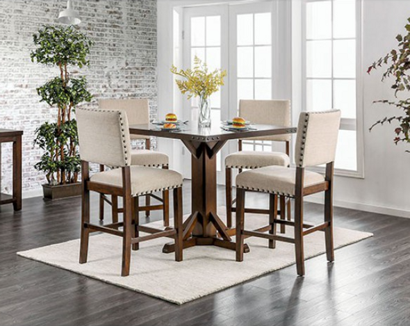 Industrial 5pc Counter Height Dining Set "Glenbrook"