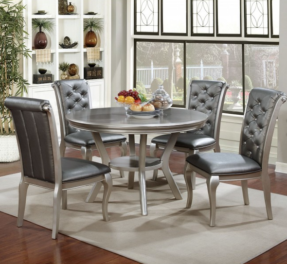 Contemporary Round Dining Table Only "Amina"