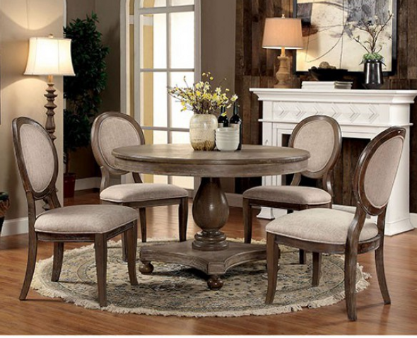 Contemporary Round Dining Table Only "Kathryn"