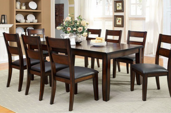 Transitional Dining Table Only "Dickinson I"