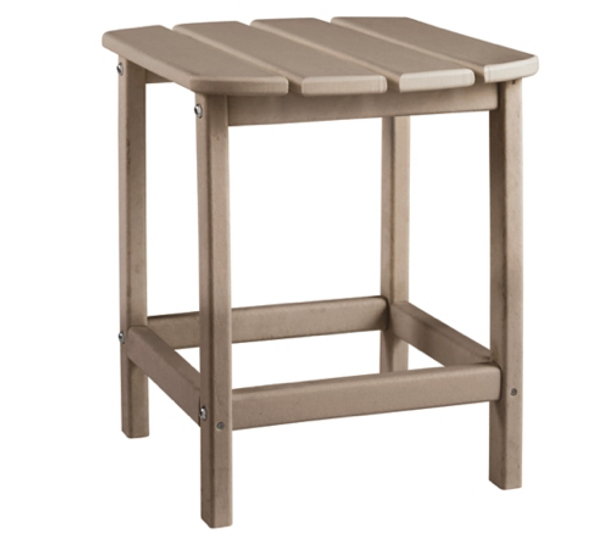 Rectangular End Table in Grayish Brown