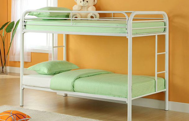 Metal Twin/Twin Bunk Bed  (2 Colors)