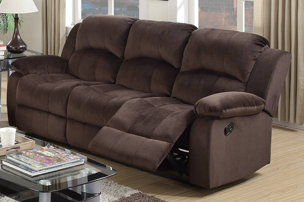 Rocker Recliner in Chocolate Suede